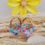 Boucles d oreilles femme forme coeur