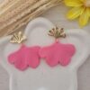 Boucles d'oreilles femme forme de fleur