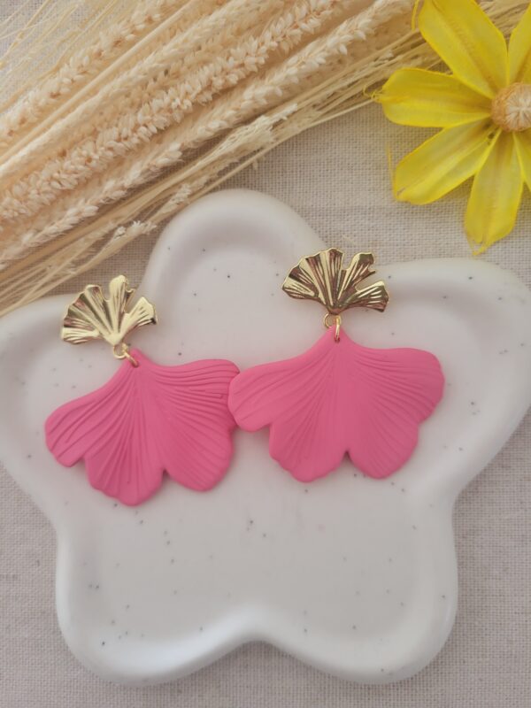 Boucles d'oreilles femme forme de fleur