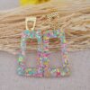 Boucles femme tendance en résine