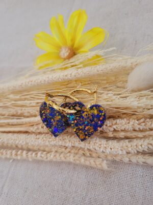 Bijoux cœur en résine