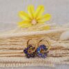 Boucles femme tendance forme fleur