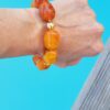 Bracelet tendance en perle baroque en résine