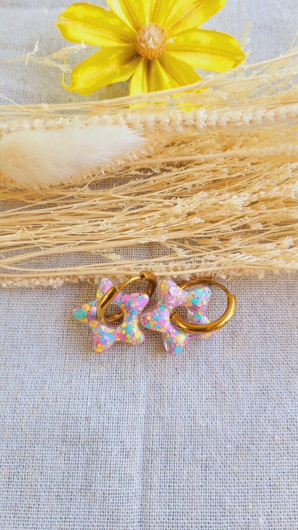 Boucles femme étoile