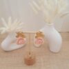 Boucles d oreilles femme resine