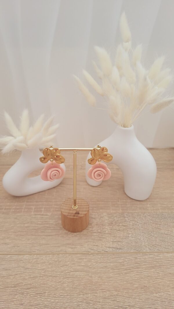 Boucles d oreilles femme resine