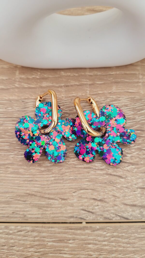 Boucles d oreilles pour femme tendance en résine