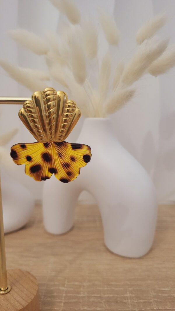 Boucles d oreilles léopard femme