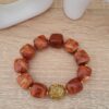 Bracelet femme marron glacé