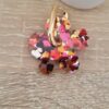 Boucles femme colorées