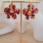 Boucles femme confettis cœurs