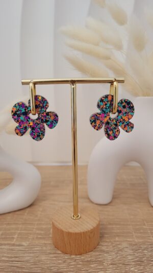 Boucles femme en resine